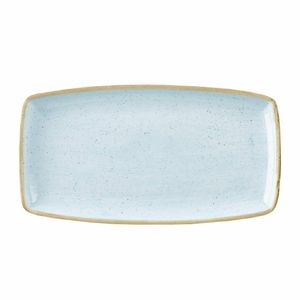 Churchill Stonecast Rectangular Plate Duck Egg Blue 210mm (Pack of 6) - DK509 - 1