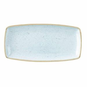 Churchill Stonecast Rectangular Plate Duck Egg Blue 250mm (Pack of 12) - DK510 - 1
