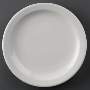 Olympia Athena Narrow Rimmed Plates 205mm (Pack of 12) - CF362 - 1