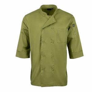 Chef Works Unisex Chefs Jacket Lime M - B107-M - 1