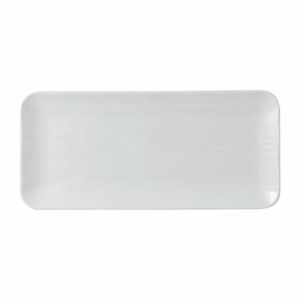 Dudson White Organic Coupe Rect Platter 349 x 158mm (Pack of 6) - FR075 - 1
