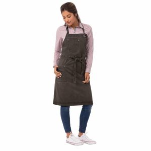 Chef Works Urban Dorset Bib Apron Pewter - BB003 - 1