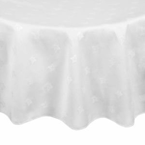 Mitre Luxury Luxor Round Tablecloth White 1725mm - HB558 - 1