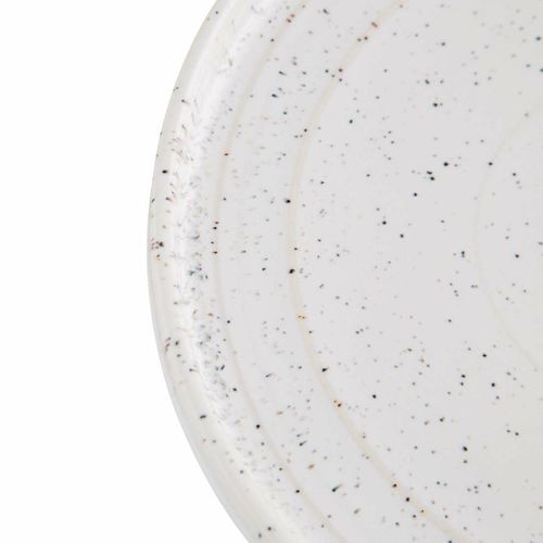 Olympia Cavolo Flat Round Plates White Speckle 180mm (Pack of 6) - FD902 - 4