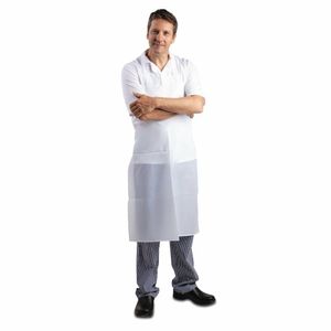 Whites Waterproof Bib Apron White - A897 - 1