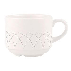 Churchill Alchemy Jardin Stacking Tea Cups 206ml (Pack of 24) - Y591 - 1