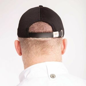 Chef Works Cool Vent Baseball Cap with Grey - A942 - 3