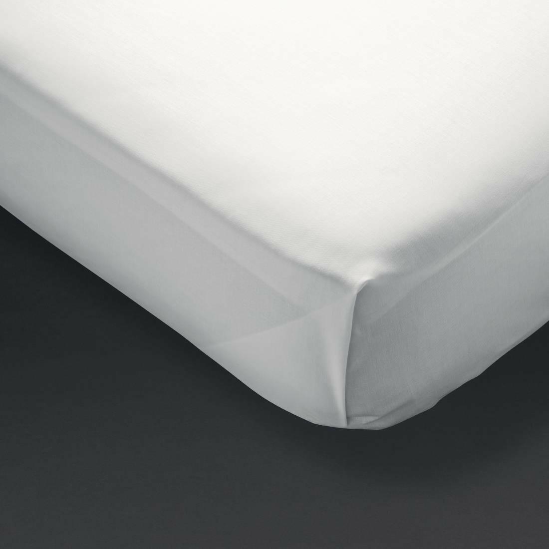 Mitre Essentials Spectrum Flat Sheet White King Size - GT869 - 1