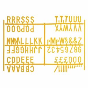 Beaumont Peg Board 20mm Letters 540 Characters Yellow (Pack of 20) - HC766 - 1
