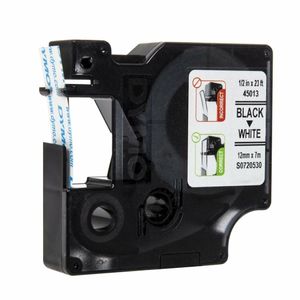 DYMO D1 Tape Refill 12mm Black on White - CR233 - 1