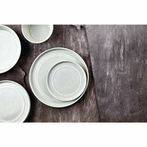 Olympia Cavolo Flat Round Bowls Spring Green 220mm (Pack of 4) - FB561 - 3