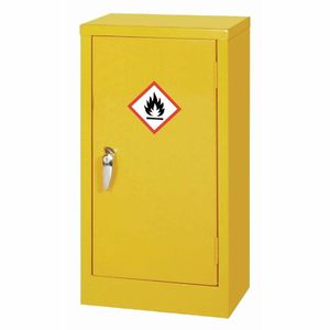 Hazardous Substance Cabinet Single Door Yellow 10Ltr - CD998 - 1