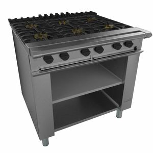Falcon Chieftain 6 Burner Boiling Table on Legs Natural Gas G1060X - CE387-N - 1