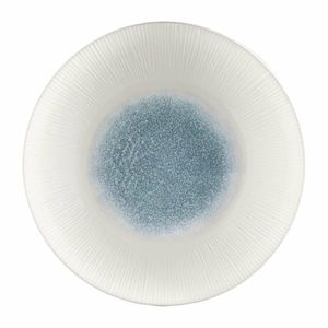 Churchill Bamboo Centre Print Deep Coupe Plates Topaz Blue 281mm (Pack of 12) - FC188 - 1