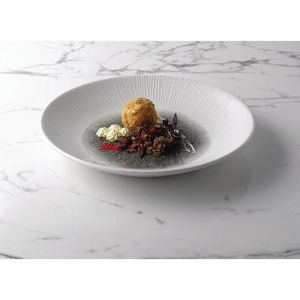 Churchill Bamboo Centre Print Deep Coupe Plates Quartz Black 281mm (Pack of 12) - FC190 - 7