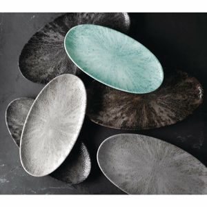 Churchill Studio Prints Stone Chefs Plates Aquamarine 347 x 173mm (Pack of 6) - FC147 - 3