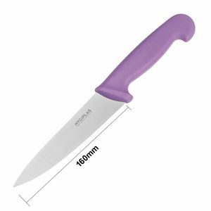 Hygiplas Cooks Knife Purple 15.9cm - 5