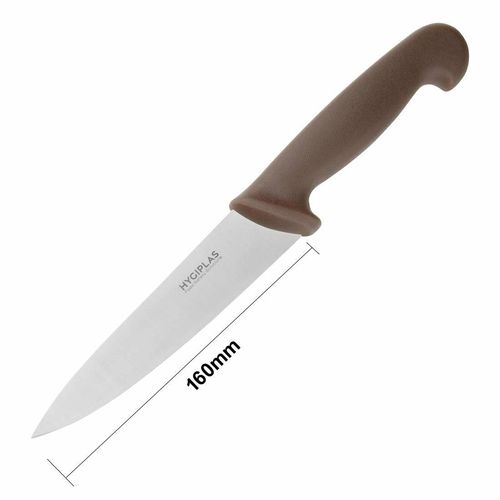 Hygiplas Cooks Knife Brown 15.9cm - 5