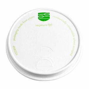 Vegware Compostable 89-Series Paper Hot Cup Lid (Pack of 1000) - 1