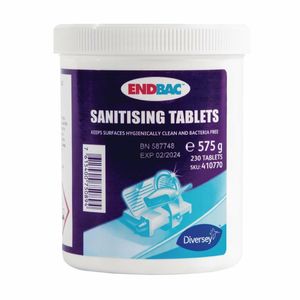 Endbac Sanitising Tablets (Pack of 230) - CX847 - 1