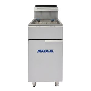 Imperial Single Tank Twin Basket Freestanding Natural Gas Fryer IFS-50-OP - CH865-N - 3