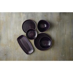 Churchill Stonecast Patina Deep Purple Triangle Plate 229mm (Pack of 12) - DX065 - 3