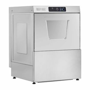 Buffalo Digital Undercounter Dishwasher 500mm Basket 2.9kW Single Phase - DK774 - 1