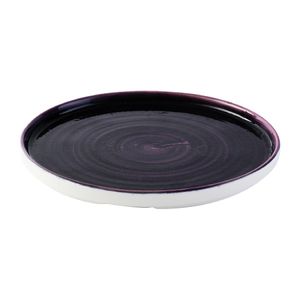 Churchill Stonecast Patina Deep Purple Walled Plate 260mm (Pack of 6) - DX069 - 3