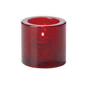 Hollowick Thick Round Ruby Tealight 70mm x 73mm (Pack of 6) - VV4059 - 1
