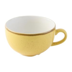 Churchill Stonecast Mustard Seed Cappuccino Cup 340ml (Pack of 12) - DX038 - 1