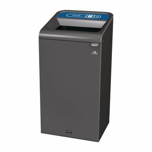 Rubbermaid Configure Recycling Bin with Paper Recycling Label Blue 87L - CX976 - 1