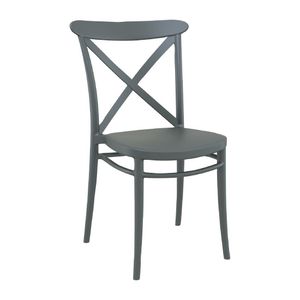 Cross Side Chair Dark Grey (Pack of 2) - HS601 - 1