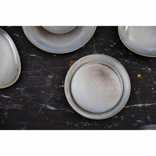 Olympia Ember Blue Coupe Plates 180mm (Pack of 6) - FU172 - 8