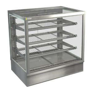 Cossiga Tower STG Ambient Countertop Multideck Display w/Solid Front Glass & Rear Sliding Doors 900mm - HT583 - 1
