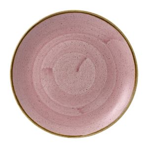Churchill Stonecast Petal Pink Coupe Plates 254mm (Pack of 12) - HX030 - 1