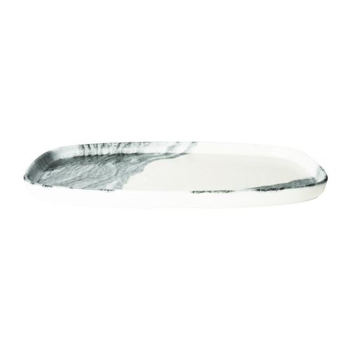 Churchill Tide Black Oblong Chefs Plates 280 x 127mm (Pack of 6) - HX187 - 2