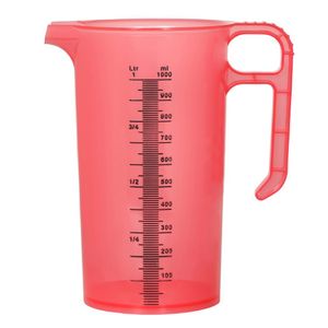 Pro-Measures Polypropylene Measuring Jug Red 1Ltr - HP860 - 1
