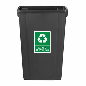 Jantex Slim Bin Mixed Recycling Label - FX196 - 3