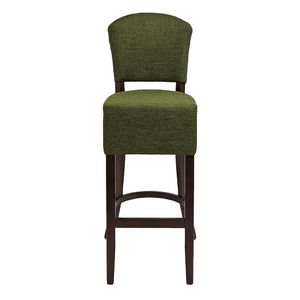 Hanoi Bar Chair in Dark Walnut with Shetland Forest Seatpad - HP778 - 3