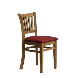 Manhattan Dining Chair in Weathered Oak with Shetland Scarlett Seat (Pack of 2) - HX820 - 3