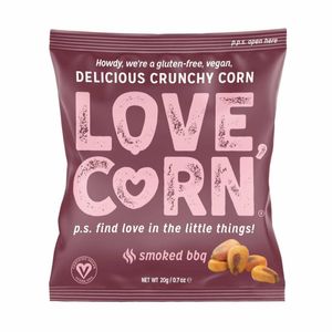 LOVE CORN BBQ Crunchy Corn Snack 20g (Pack of 24) - CZ755 - 1