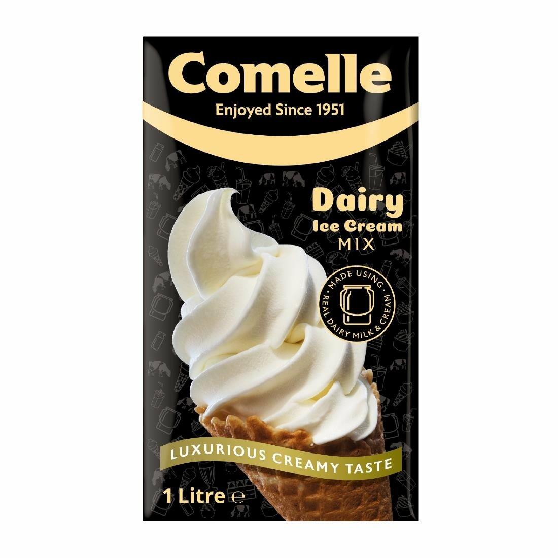 Comelle Ice Cream Mix Vanilla Soft Serve Ready To Freeze UHT Long Life