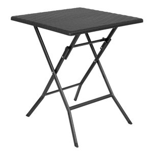 Bolero Square Folding Table Black 620mm - GR772 - 1