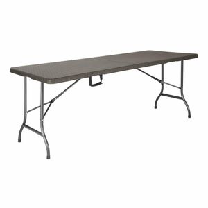 Bolero Rattan Rectangular Centre Folding Table Brown 6ft - GR771 - 1