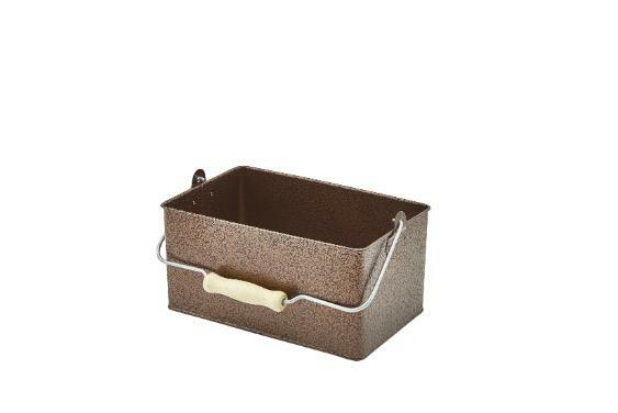 Rectangular Table Caddy 24.5 x 15.5 x 12.5cm Antique Copper - 1