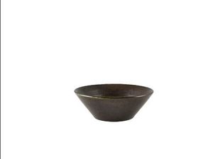 Terra Porcelain Black Conical Bowl 14cm (Pack of 6) - 1