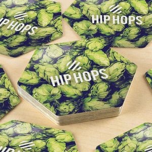 Custom Branded Hexagonal  Shaped Premium Beer Mat - 3