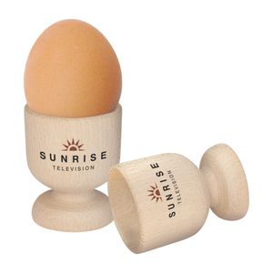Custom Branded Wooden Egg Cup - 1