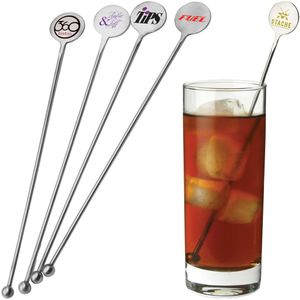 Custom Branded Stainless Steel Cocktail Stirrer Swizzle Stick - 1