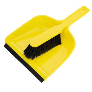 Jantex Dustpan & Brush Set - Yellow - HZ842 - 3